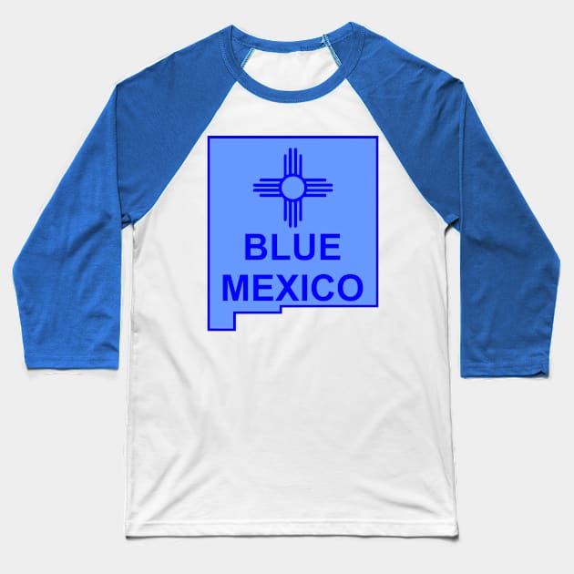 Blue Mexico Baseball T-Shirt by Cavalrysword